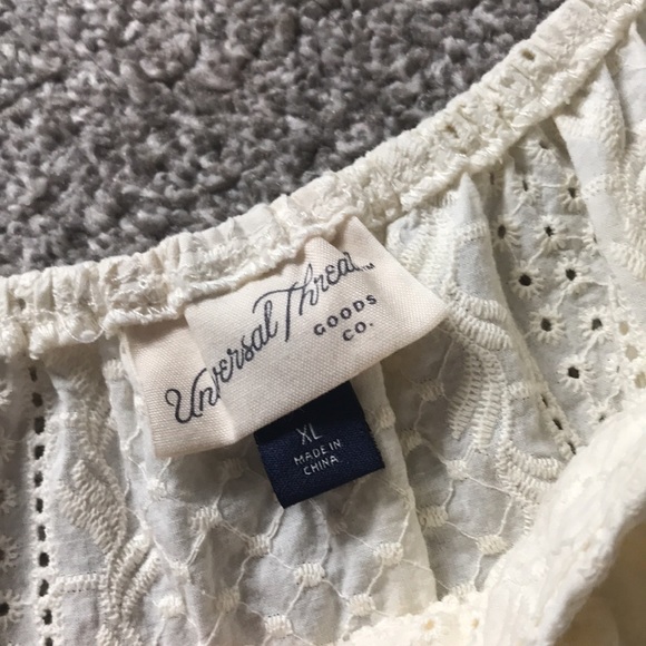 Target Universal Thread Eyelet Boho Top - Picture 2 of 6